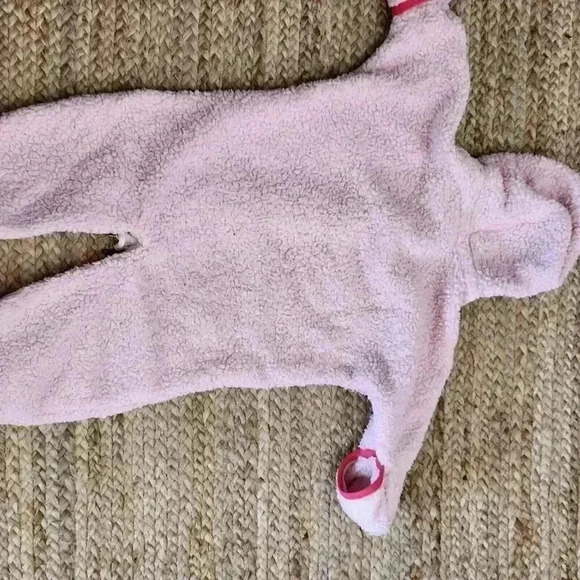 Pink Patagonia Baby Sleeper Zipper Outfit Size 6 Month Baby Girl-A1 - Picture 7 of 8